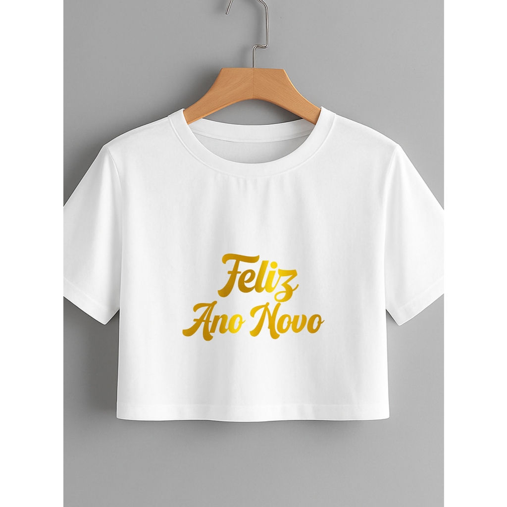 Cropped Dourado Ano Novo: Onde Comprar | BuscaProdutos