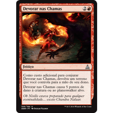 Devorar nas Chamas (Dano) - Magic The Gathering