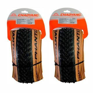 Par de Pneu MTB Chaoyang Phantom Wet Aro 29x2.20 Fx Creme em Oferta na Shopee