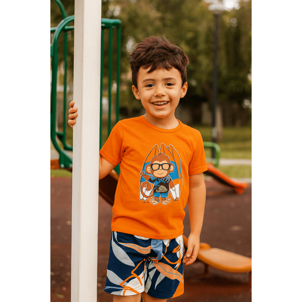 Conjunto Infantil – Camiseta + Short (Estampas Sortidas)
