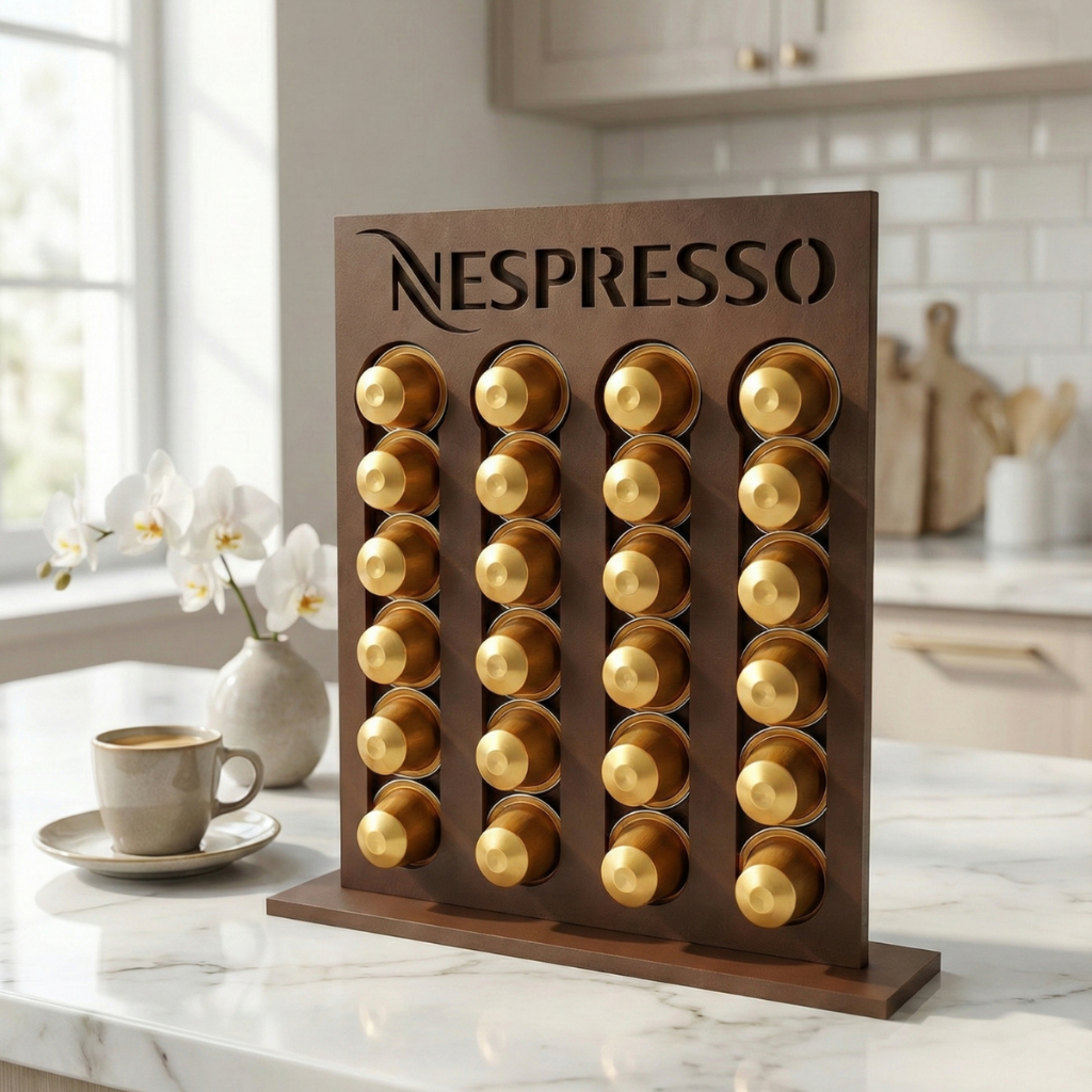 Porta Cápsulas Nespresso e Dolce Gusto Suporte Bandeja Organizador Cantinho do Café