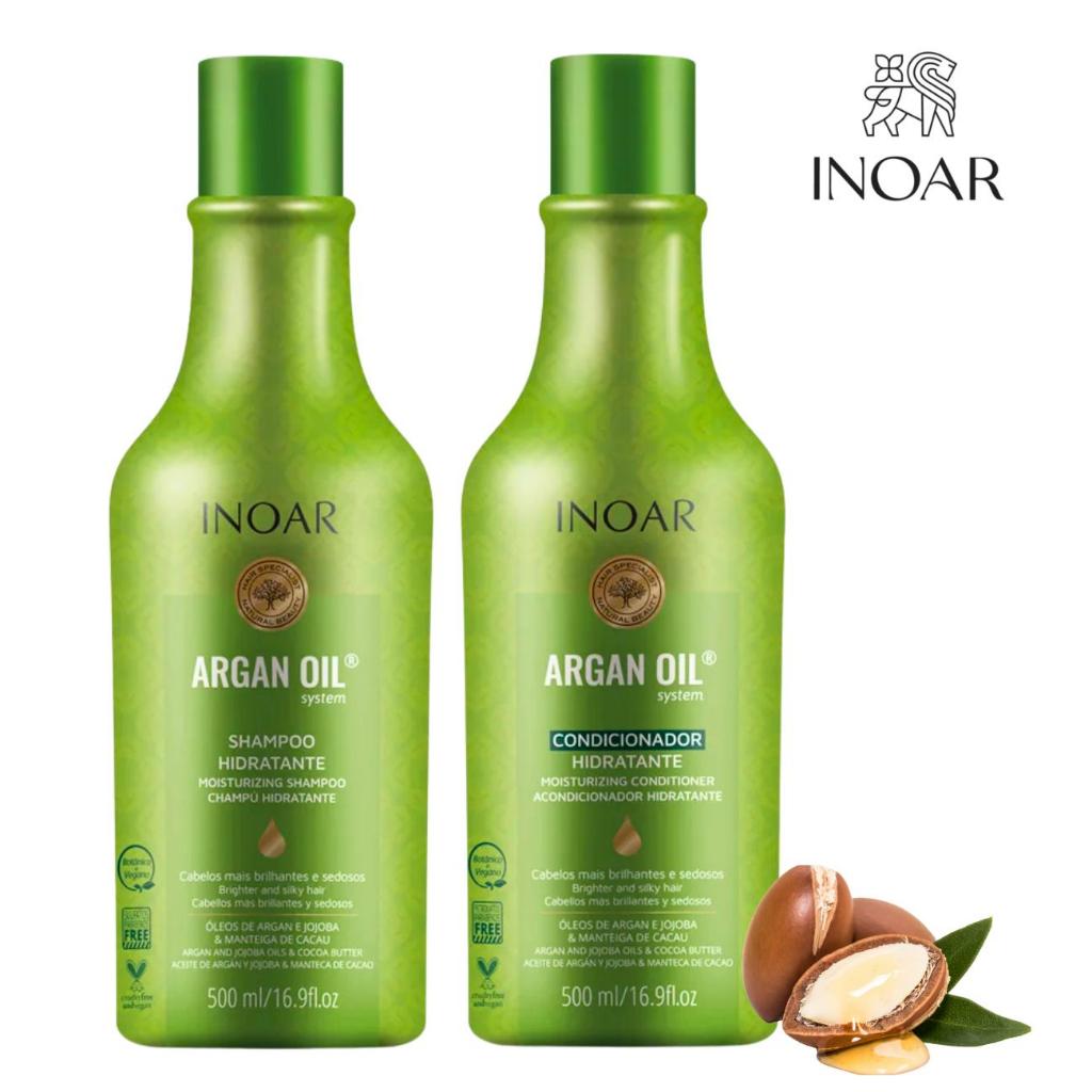 Inoar - Kit Argan Shampo 500ml + Condicionador 500ml | Envio IMEDIATO! em Oferta na Shopee