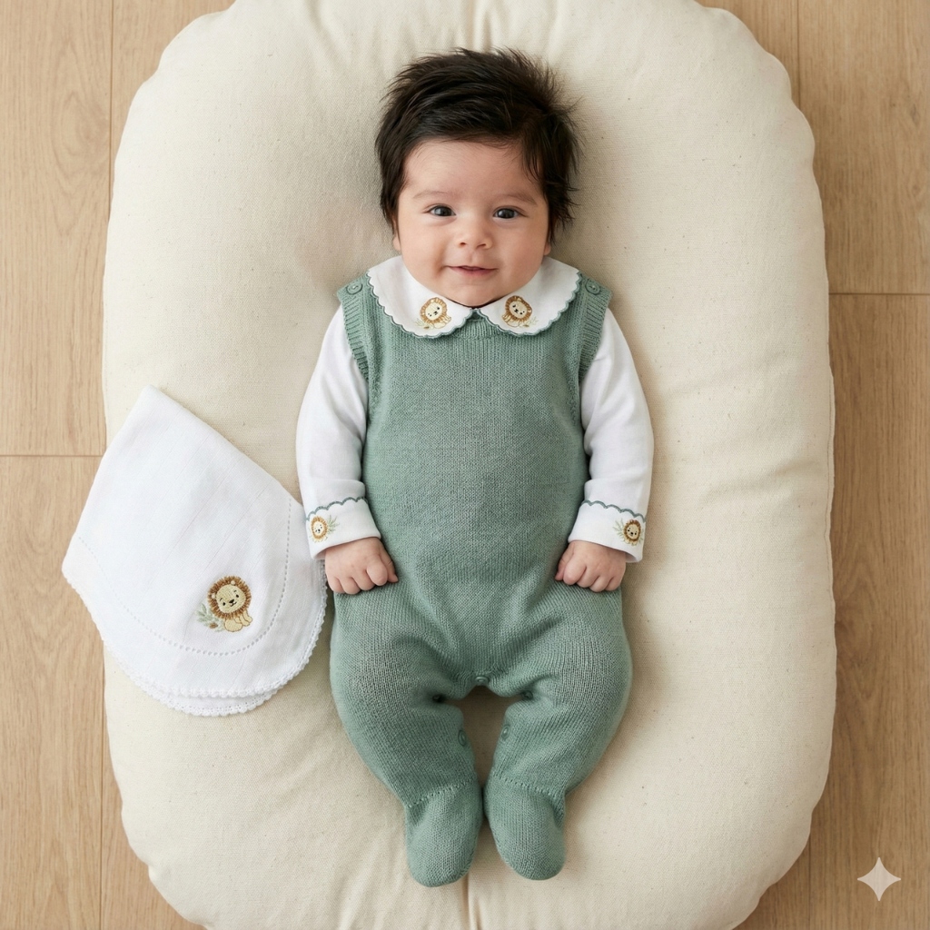 Saida Maternidade Macacão Recém Nascido com Pano de Boca e Body Bordado em Oferta na Shopee