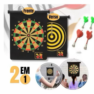 🎯 Alvo Magnético Infantil com Dardos | Brinquedo Educativo Seguro | 2 em 1 Dobrável em Oferta na Shopee