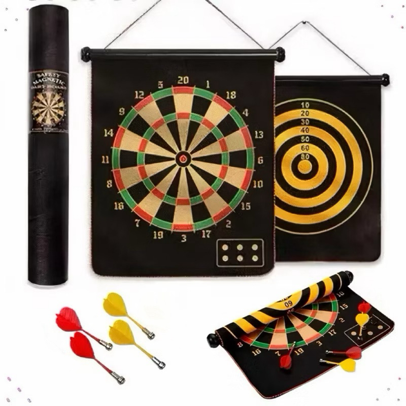 🎯 Alvo Magnético Infantil com Dardos | Brinquedo Educativo Seguro | 2 em 1 Dobrável