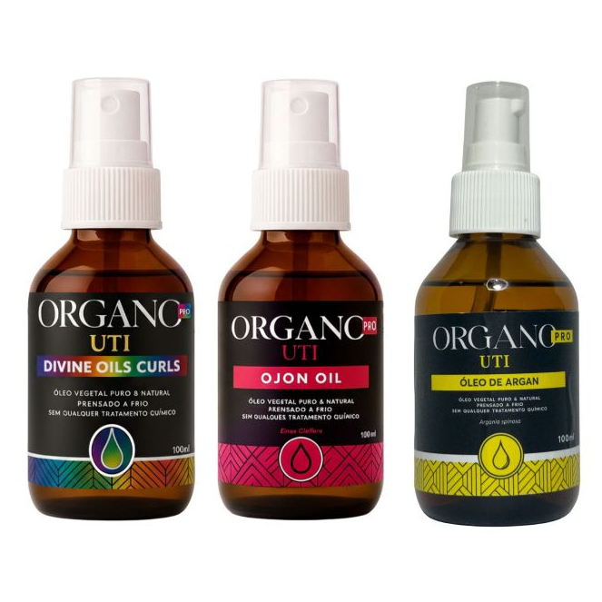 Kit Divine Curls Supreme – Divine Oils Curls, Ojon e Argan – Nutrição, Definição e Selagem