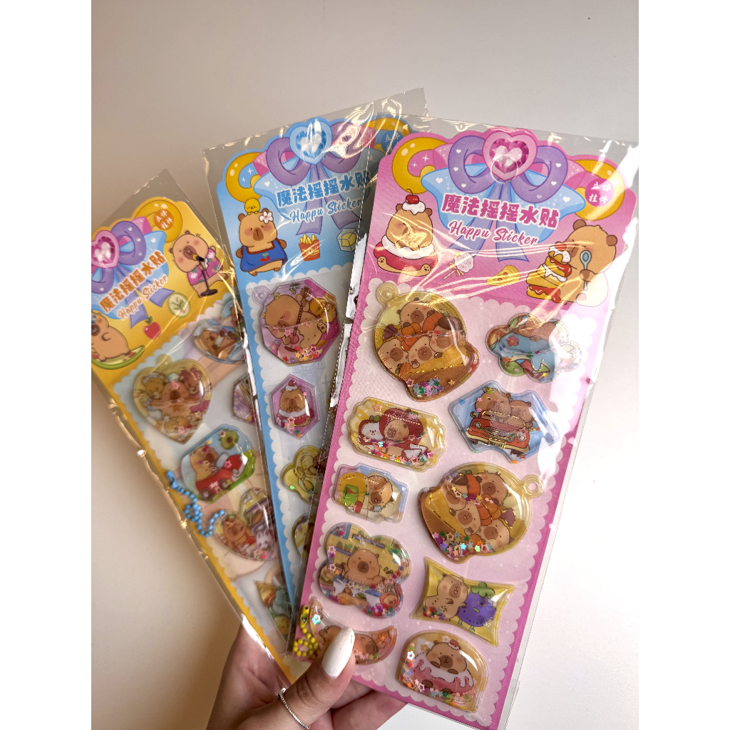 Cartela de Adesivos 3D com Água Divertida em Oferta na Shopee