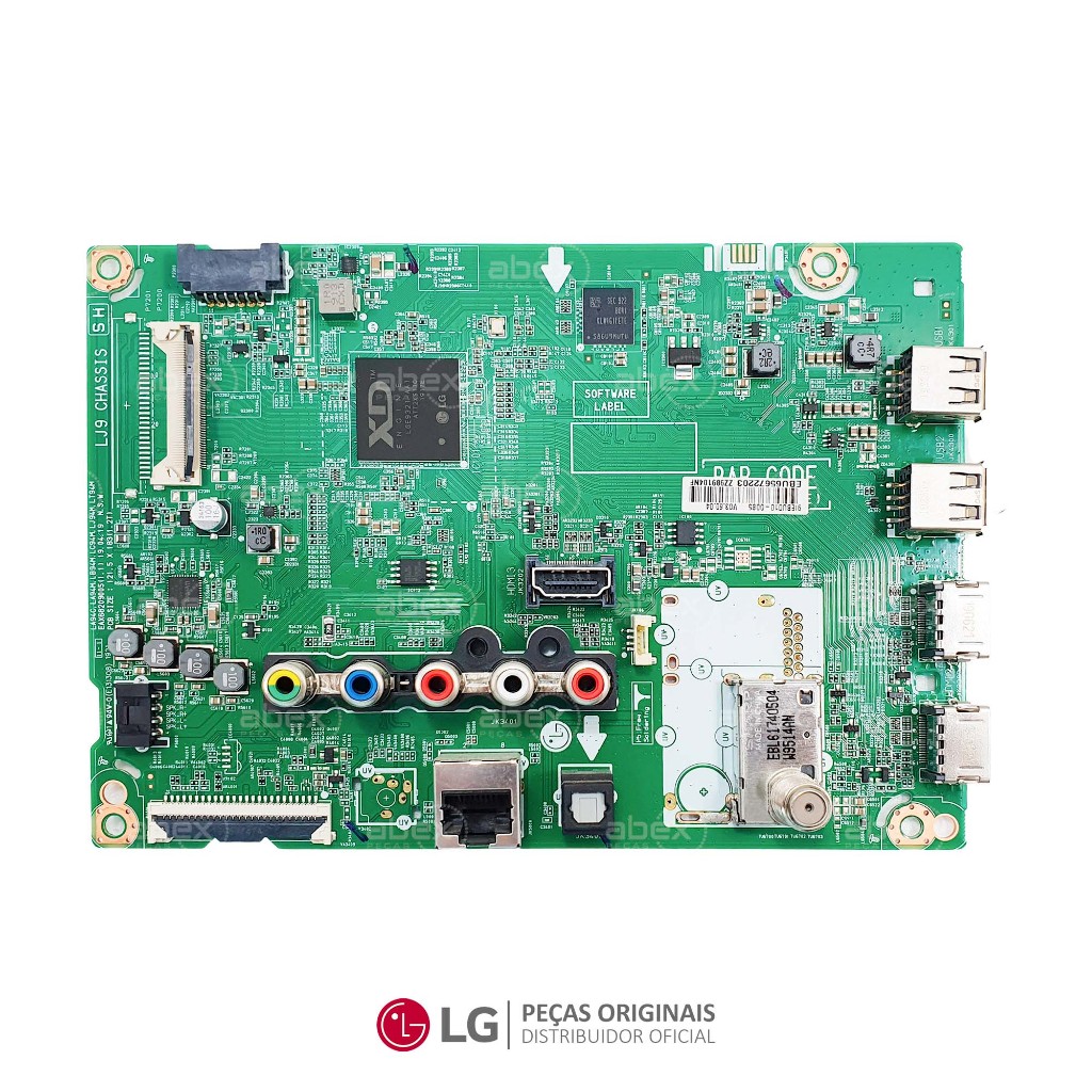 Placa Principal Para Tv LG 43LM6300PSB 43LM631C0SB 43LM6370PSB CRB38267101 Original