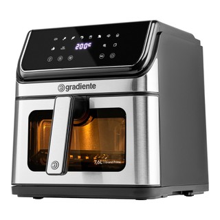 Fritadeira Eletrica Sem Óleo Airfryer 7,6 Litros Grand Prime Gradiente Cesto Removível Inox C/ Timer