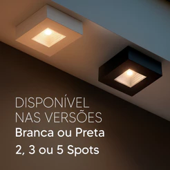 Kit 2, 3 ou 5 Spot Beiral 3000k ou 6500k Led Incluso de Teto Bivolt Alut By Avant