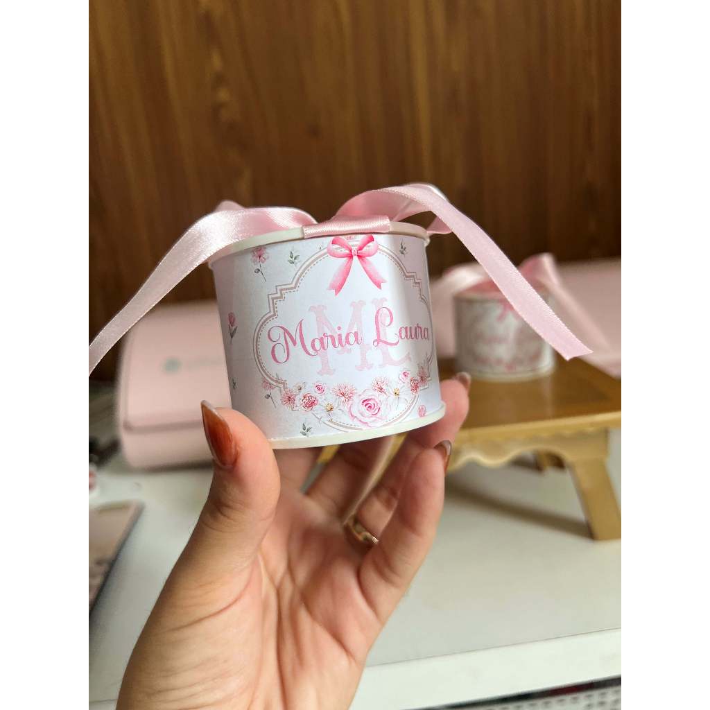 Kit tubolata personalizada 5x6  Personalizados floral Jardim |Lembrancinha para festa infantil |Lembrancinha Maternidade