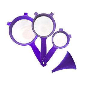 Conjunto De Peneiras De Plástico Com Funil roxo em Oferta na Shopee