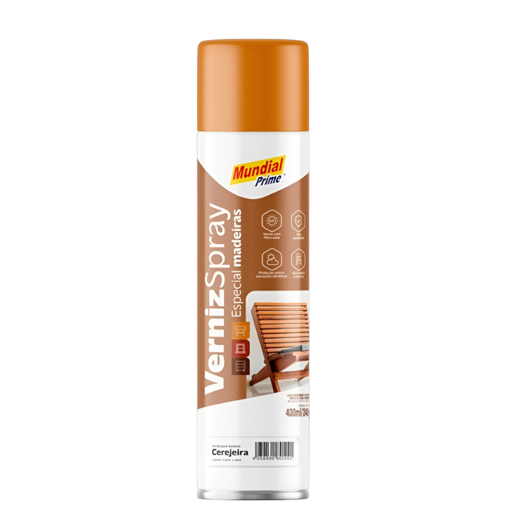 Tinta Spray Verniz De Madeira (cerejeira)