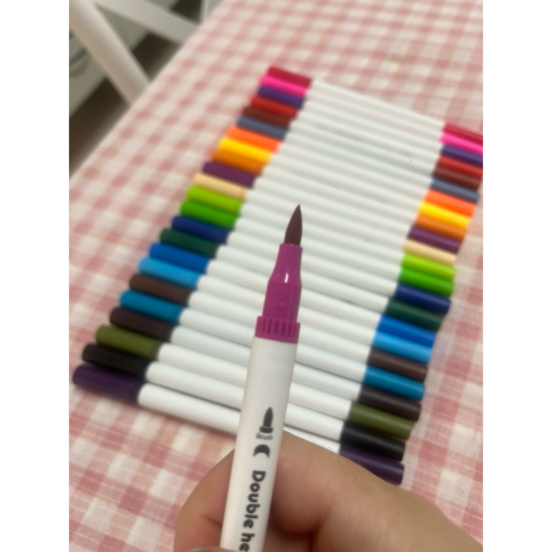 Canetinha Fine Line Duas Pontas Canetinha Para Desenho e Caneta Fine Line Para Escrever Caneta Duas Pontas Para Caderno