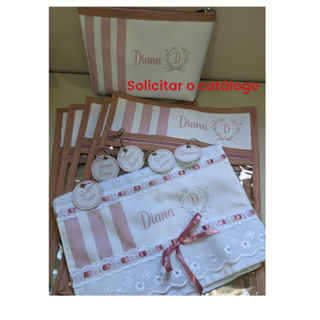 Kit Maternidade 5 sacos  + necessárie + toalinha lavabinho em Oferta na Shopee