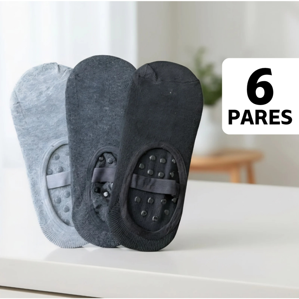 Meia Pilates Antiderrapante Sapatilha Feminina p/ Yoga Academia Hidroginástica Confortável Algodão Poliéster Elastano em Oferta na Shopee
