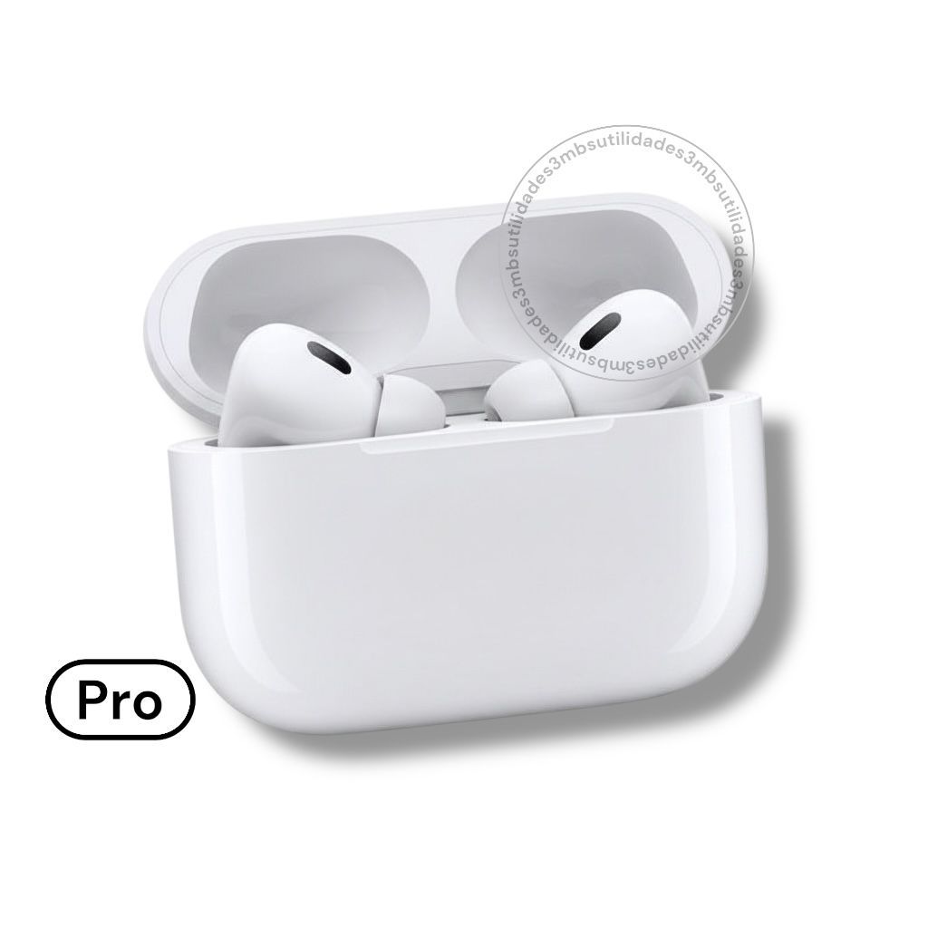 Fone de Ouvido PRO 3 Sem Fio Com Cancelamento De Ruído Bluetooth 5.0 para iPhone e Android MBSUTILIT