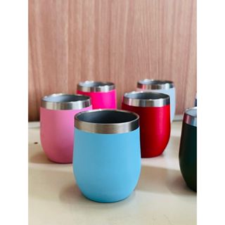 MINI COPO TÉRMICO OVAL PARA CEFÉ SEM TAMPA PARA BEBIDAS QUENTES E GELADAS 80ML em Oferta na Shopee
