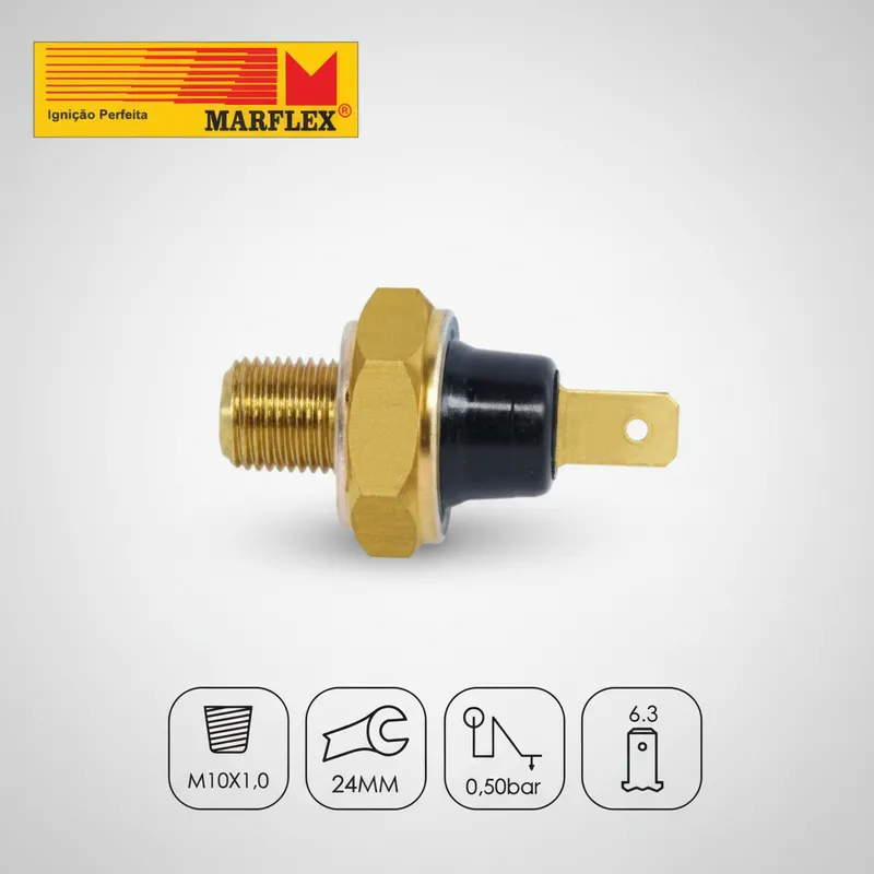 Interruptor Pressão Oleo Vw Fusca Brasilia Kombi TL TC SP2 Variant Karmann-ghia Gol Saveiro Caminhão em Oferta na Shopee