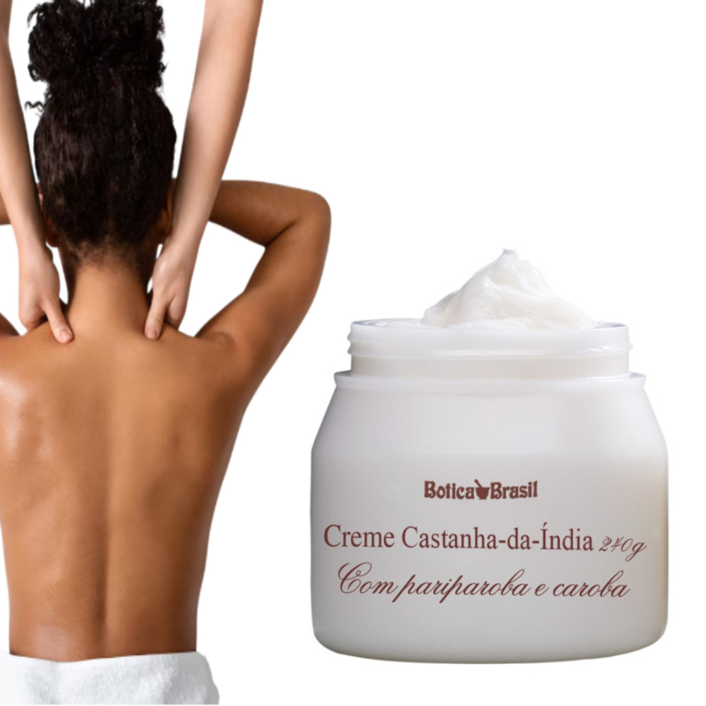 Creme Castanha-da-Índia Com Pariparoba e Caroba em Oferta na Shopee