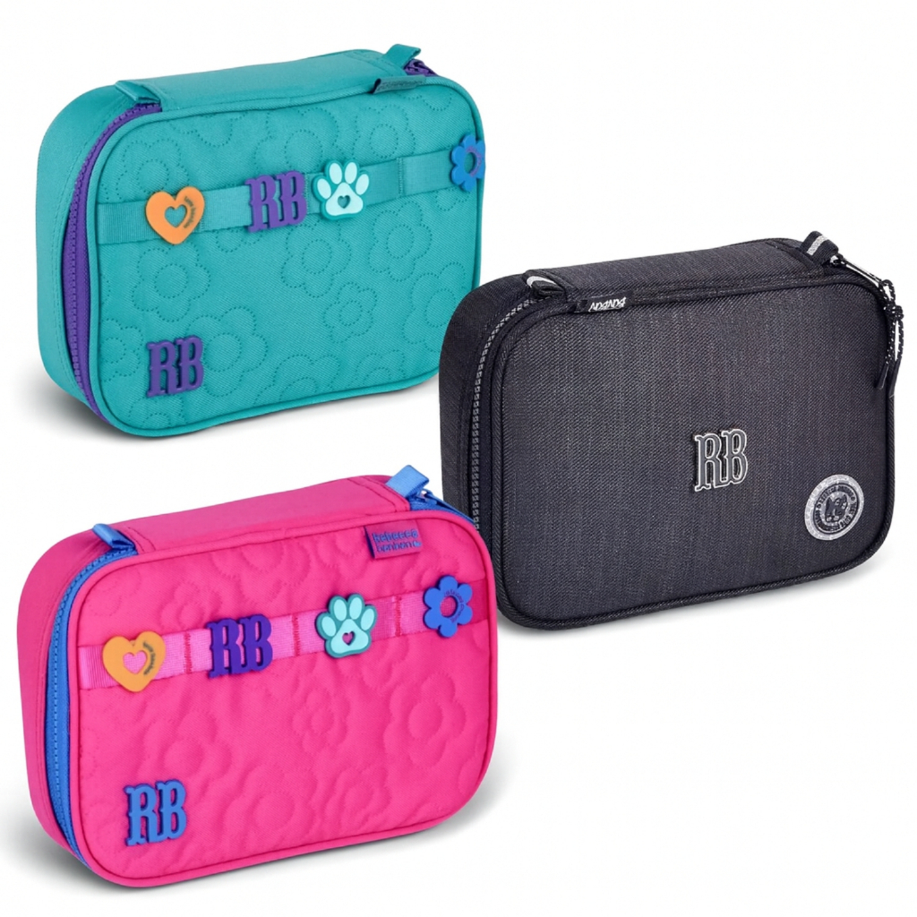 Estojo Box Escolar Juvenil 36 Canetas Clio Rebecca Bonbon em Oferta na Shopee