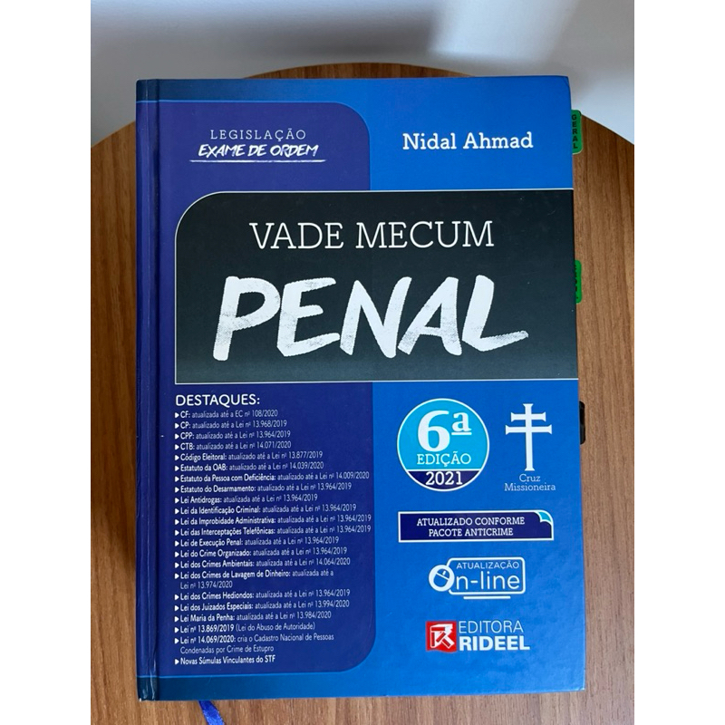 Vade Mecum Penal OAB - Nidal Ahmad - 6 Edição (2021)
