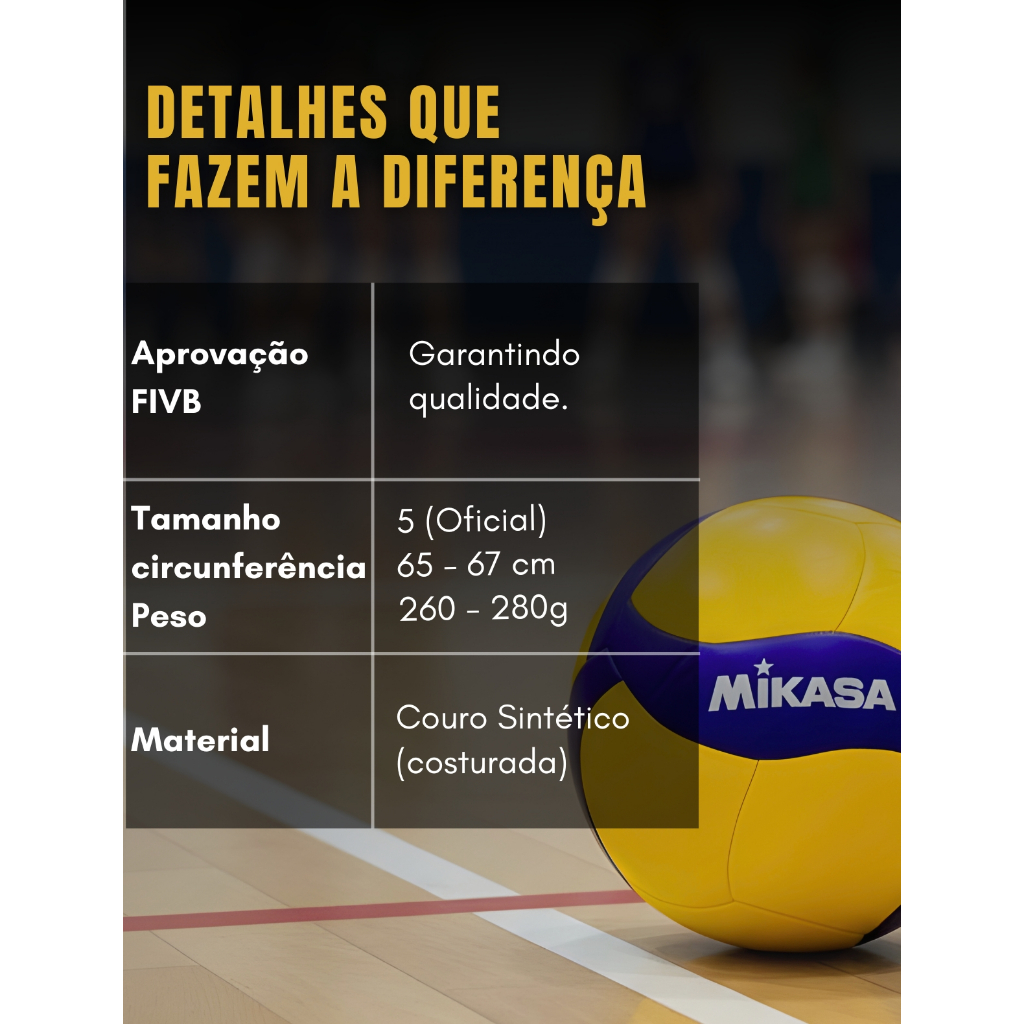 Kit 2 Bolas Vôlei Mikasa V360W Profissional Tamanho Oficial Campeonato Jogo Leve Macia - Padrão FIVB · foto 2