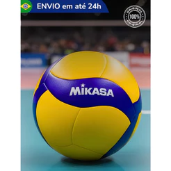 Kit 2 Bolas Vôlei Mikasa V360W Profissional Tamanho Oficial Campeonato Jogo Leve Macia - Padrão FIVB
