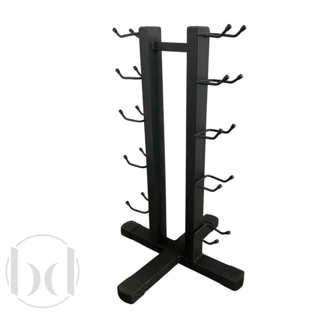Suporte para Halteres Torre aço 5 pares Expositor Academia Fitness Rack Organizador