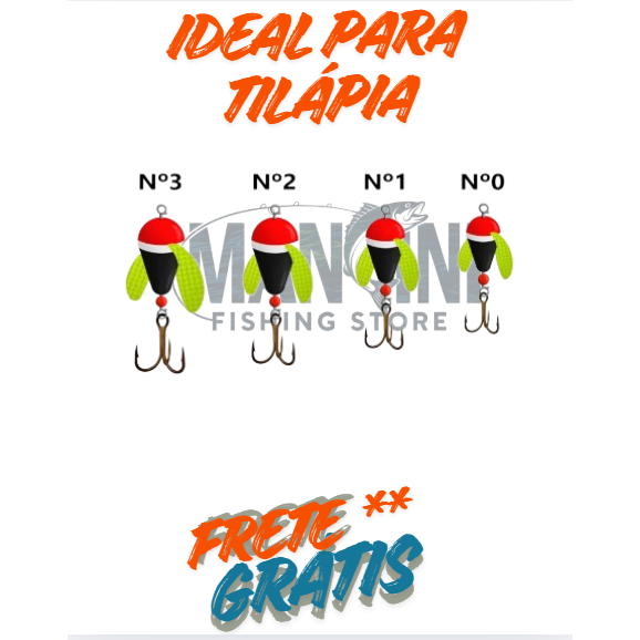 Isca Artificial Moro Deconto Spinner Varejeira Tílapia Saicanga Lambari Traíra em Oferta na Shopee