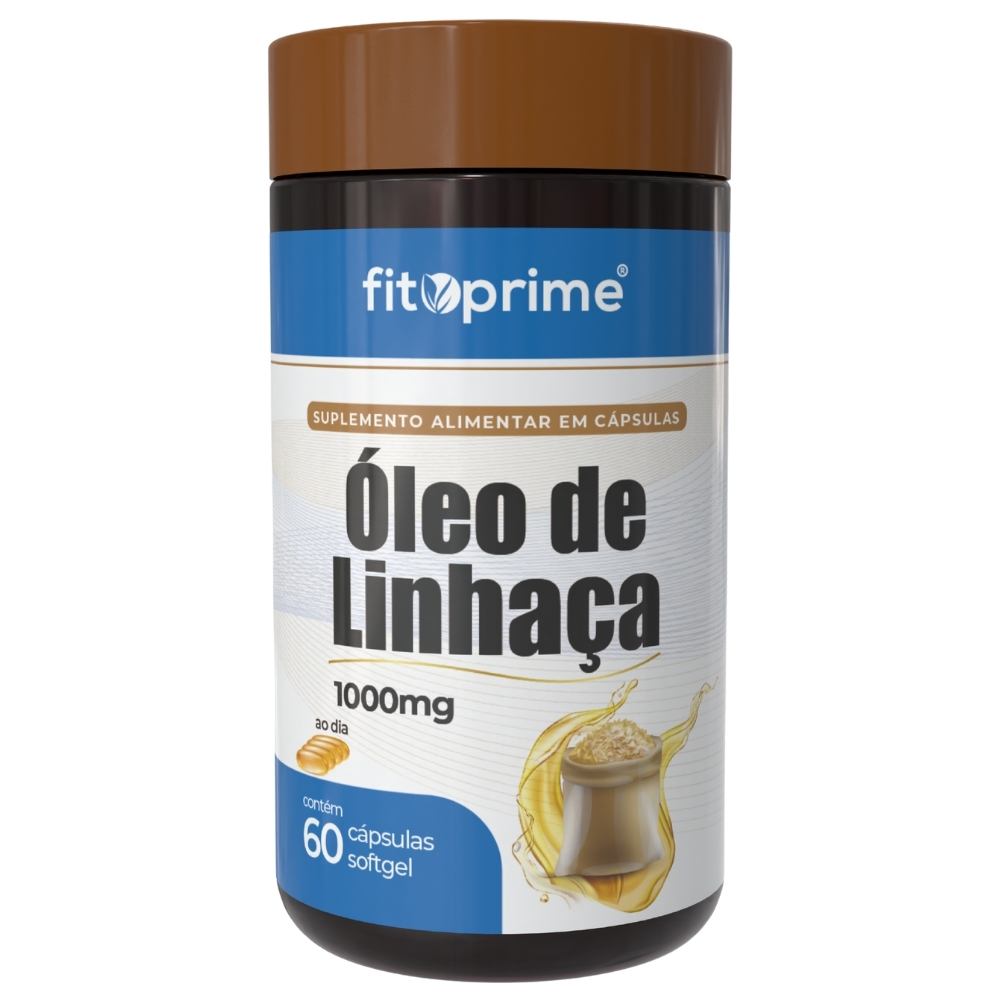 Óleo de Linhaça 1000mg Com 60 Cápsulas Fitoprime