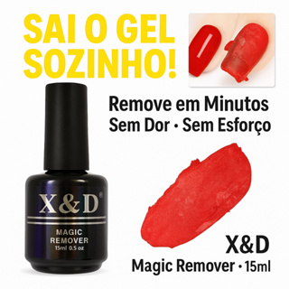 Removedor De Esmalte Em Gel X&D Magic Remover 15ml Fácil e Rápido Para Tirar Gel em Oferta na Shopee