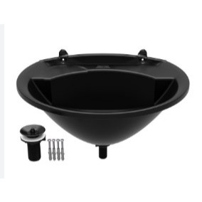 Lavatorio de Plastico Pia banheiro lavabo pequeno econômico Preto Astra o melhor fácil de limpar 4L