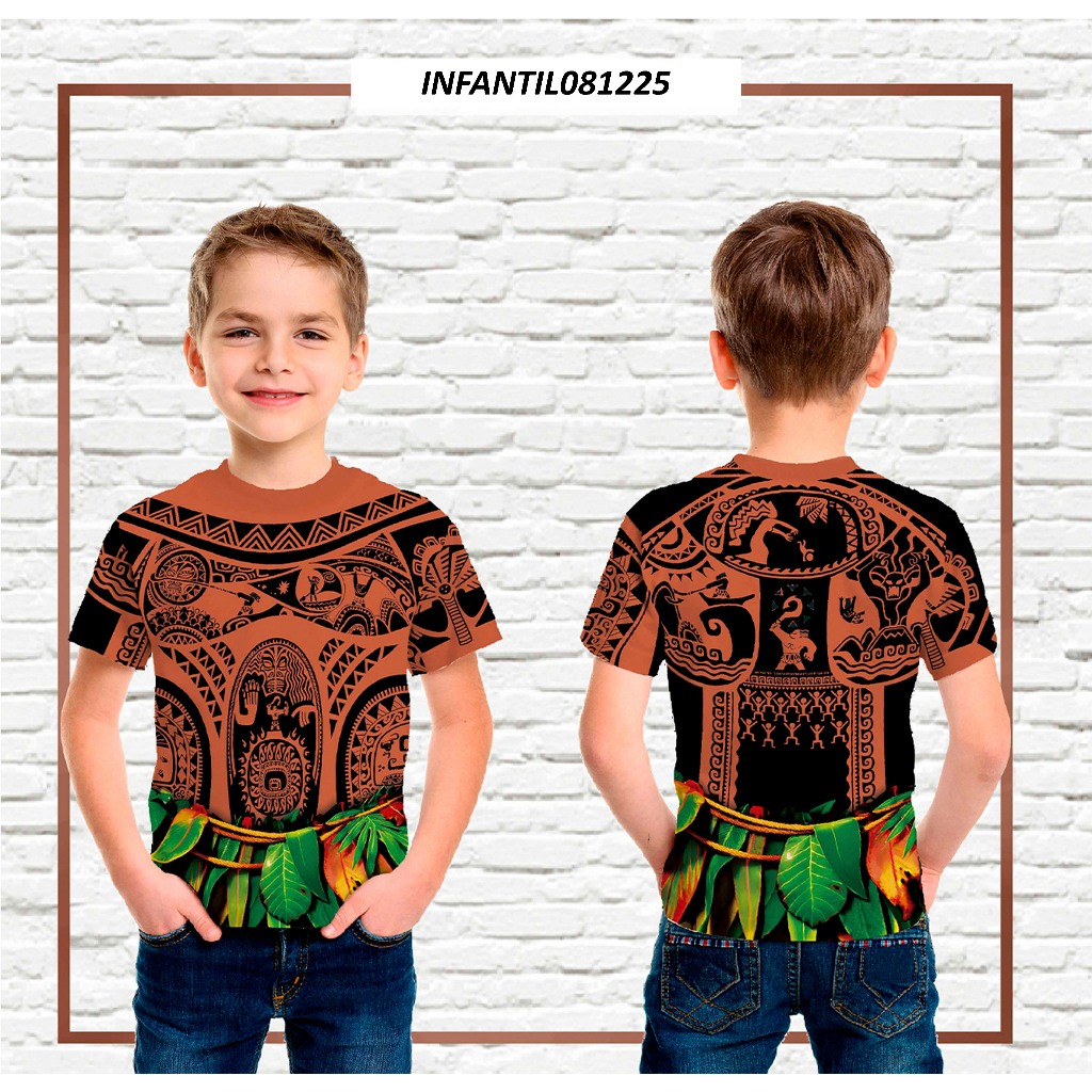Camiseta Infantil e Adulto Maui em tecido Dryfit