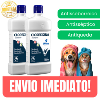 Shampoo Clorexidina 500ml Saúde da Pele e Pelo com Óleo de Jojoba Pet - Envio Imediato em Oferta na Shopee