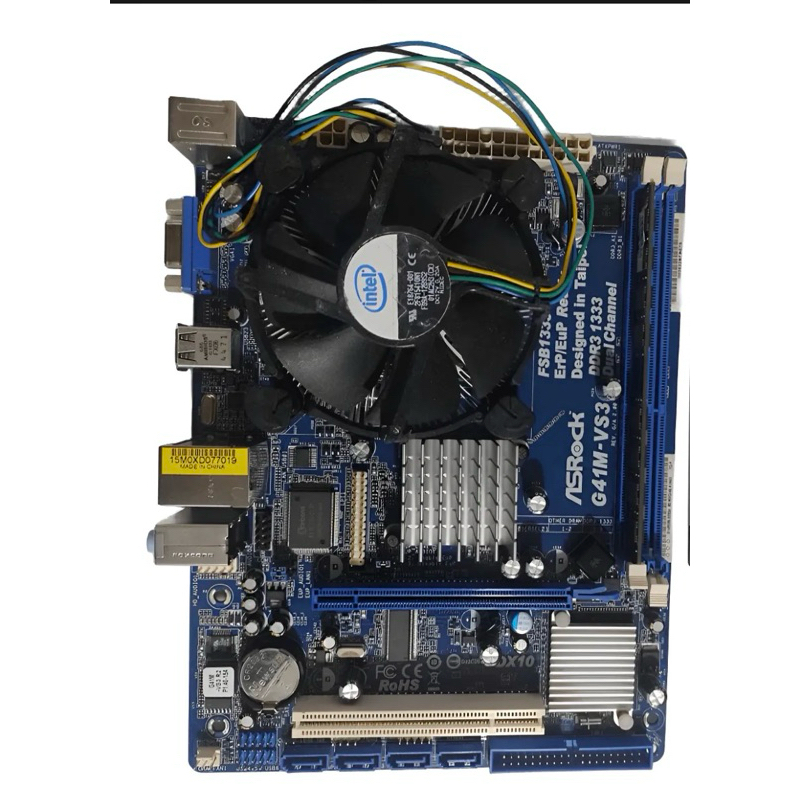 Kit Placa 775 + Core 2 Duo + Memória 4gb Ram + Cooler