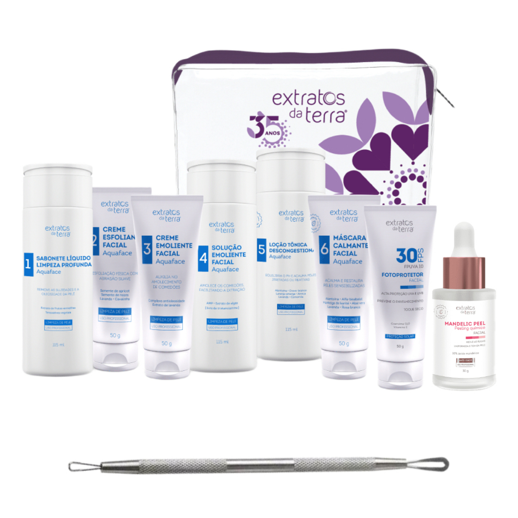 Mini Kit Limpeza de Pele Profissional Extratos da Terra em Oferta na Shopee