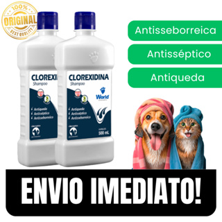 Shampoo Clorexidina 500ml Pelos Macios Perfume Duradouro Para Cães e Gatos - Envio Imediato em Oferta na Shopee