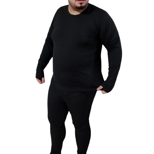 Conjunto Segunda Pele  Forrado Térmico Unissex Frio Intenso Plus Size P AO G6