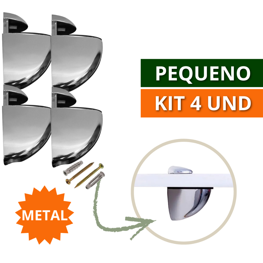 Kit 02 e 04 Suporte de Prateleira Organizadora Horizontal Tucano Pequeno Metal Zamac Para Vidro Madeira em Oferta na Shopee