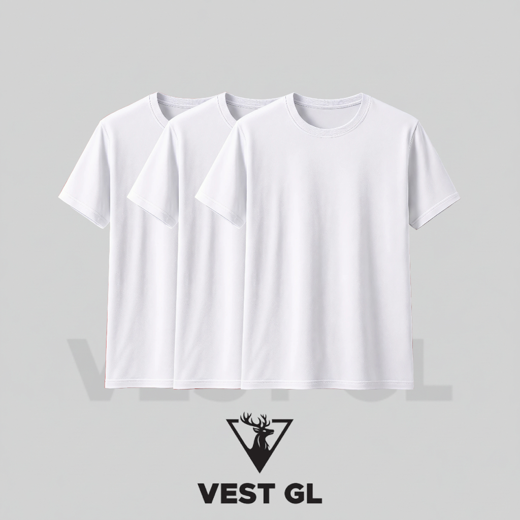 Kit 3x Camisetas Tradicionais Vermelhas Algodão  Masculina Lisa Básica Sem Estampa Unissex Casual