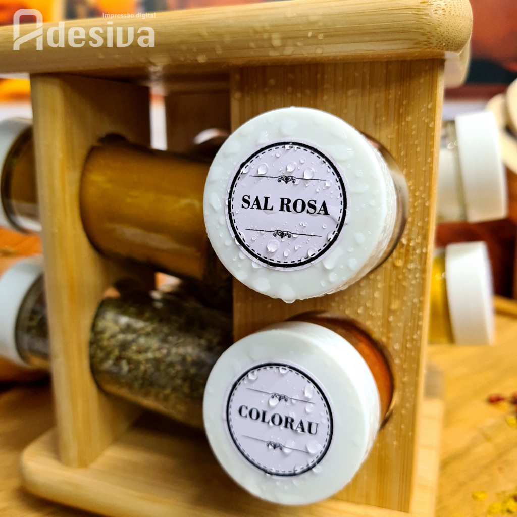 Kit 48 Adesivos Para Temperos Condimentos 3x3cm Organizadores De Potes Para Cozinha em Oferta na Shopee
