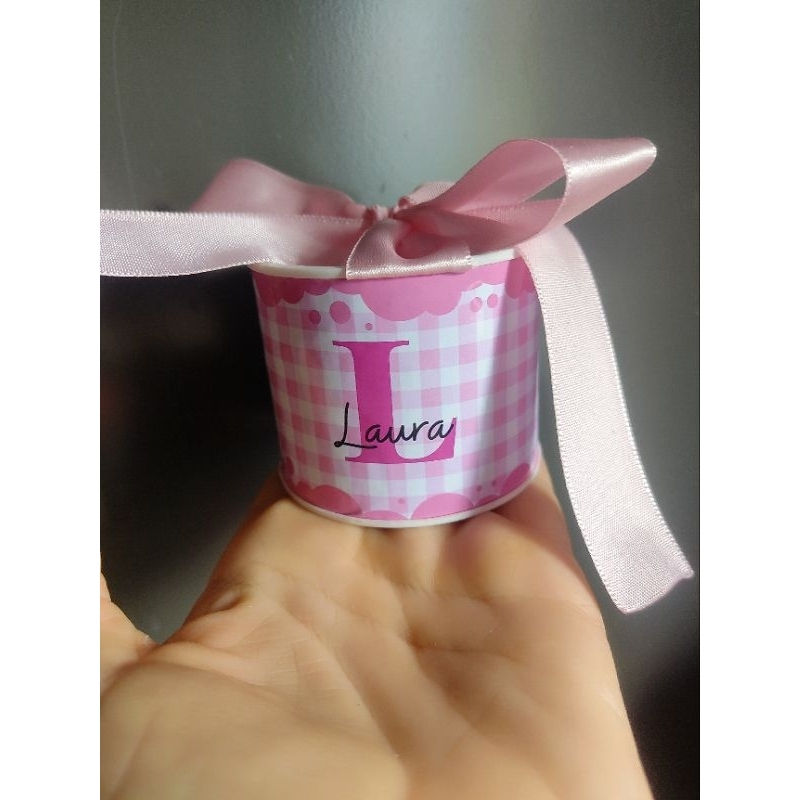 Tubolata Personalizada 5x6 cm • Lembrancinha Festa Infantil • Aniversário • Chá de Bebê • Brinde Personalizado