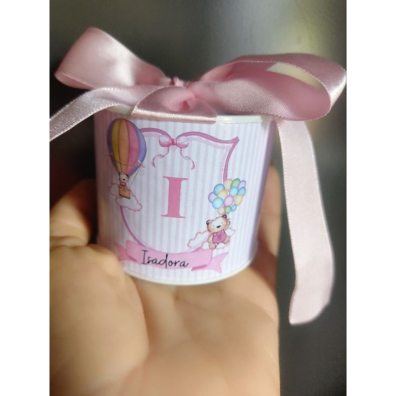 Tubolata Personalizada 5x6 cm • Lembrancinha Festa Infantil • Aniversário • Chá de Bebê • Brinde Personalizado