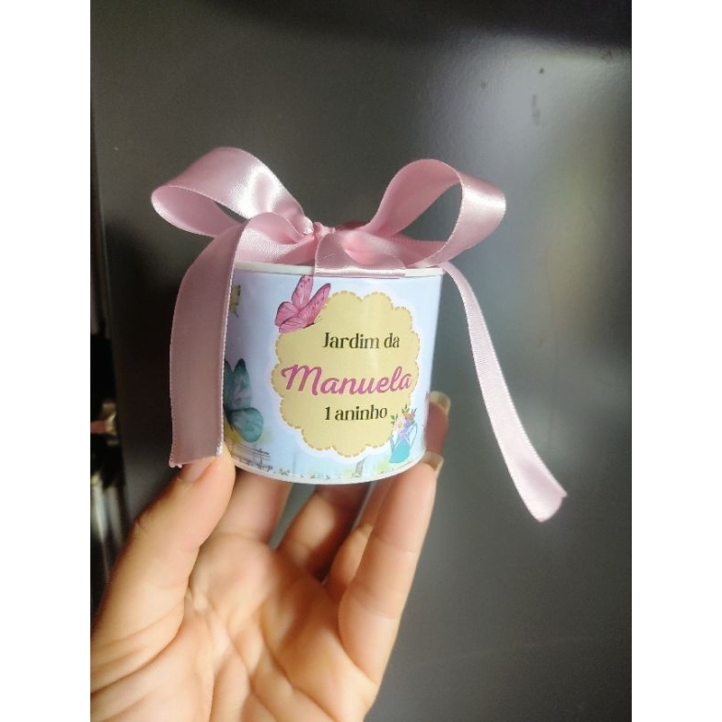 Tubolata Personalizada 5x6 cm • Lembrancinha Festa Infantil • Aniversário • Chá de Bebê • Brinde Personalizado
