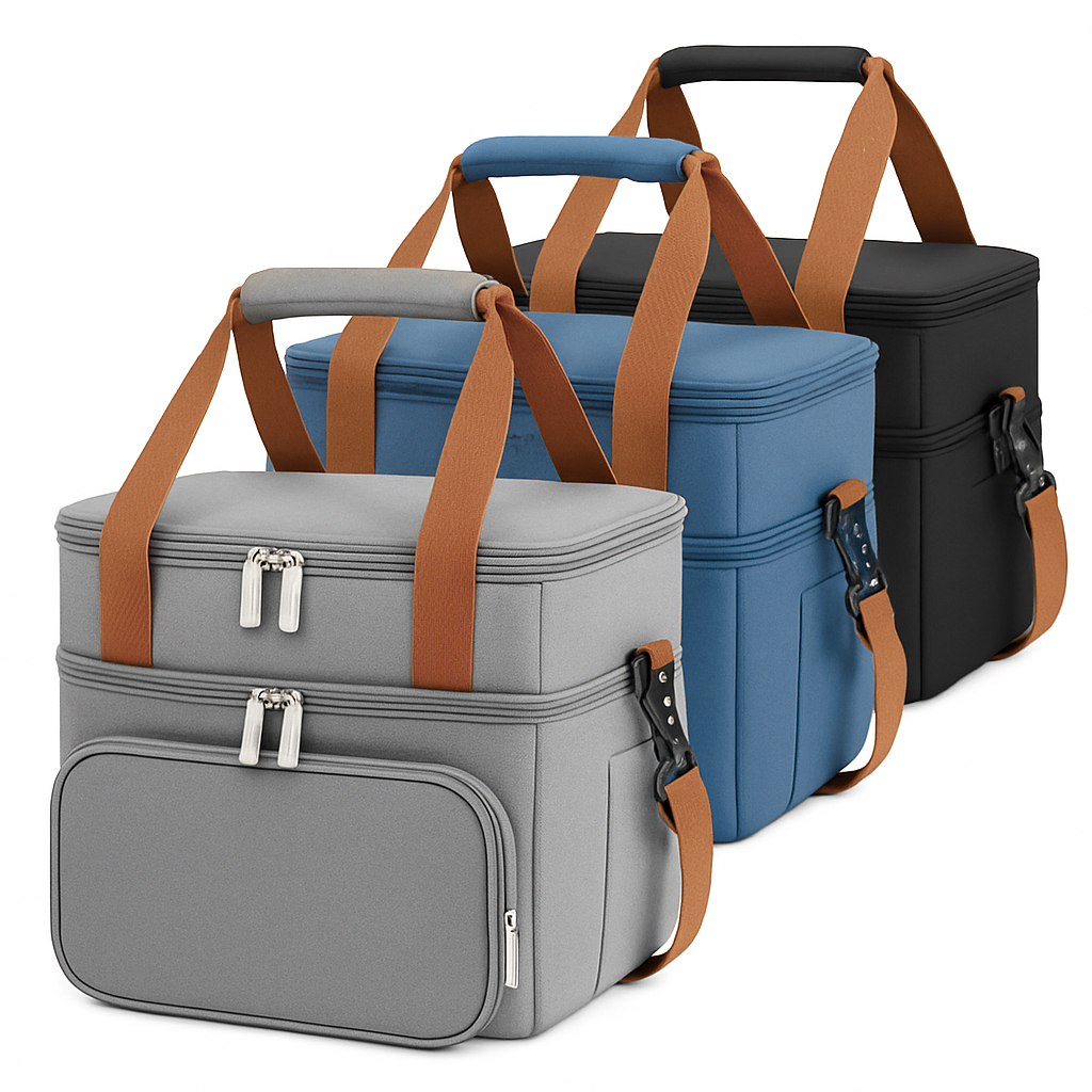 Bolsa Térmica Marmita Lancheira Grande Alça Ombro Trabalho 2 Compartimentos Piquenique em Oferta na Shopee