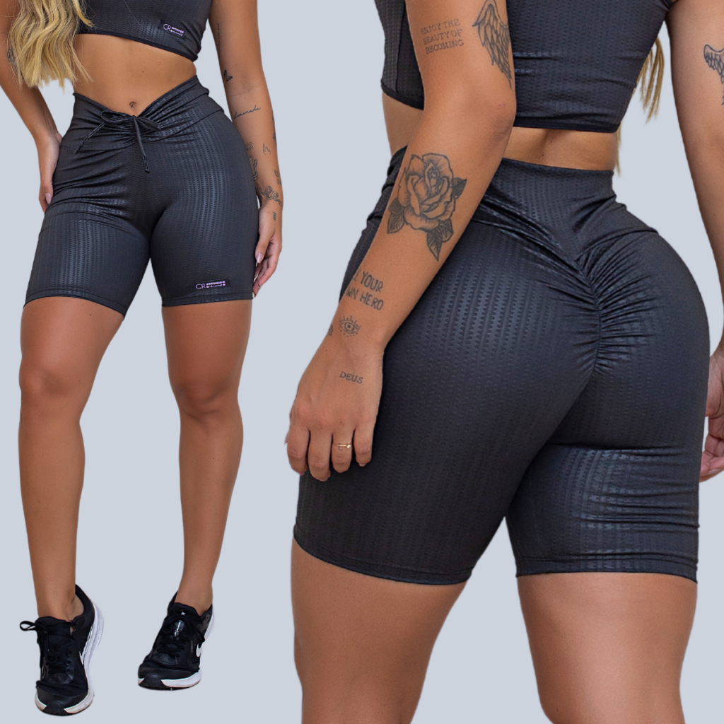 Short Empina Bumbum Cirre Academia Feminino em Oferta na Shopee