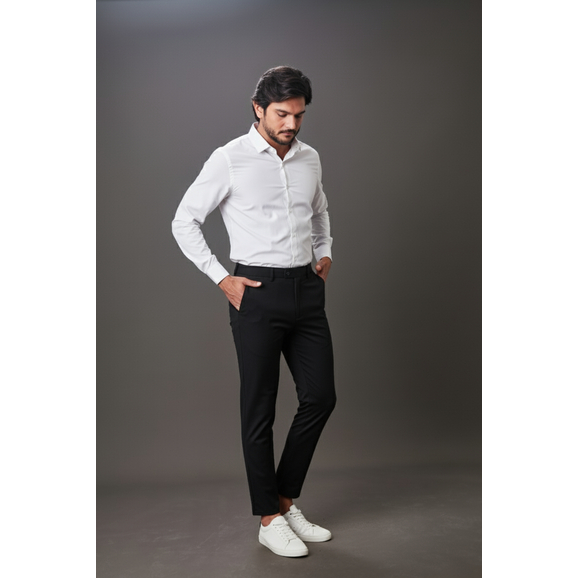 Calça Masculina Social Alfaiataria Elastano Tech Stretch - Lycra - Não Amassa - Impermeável em Oferta na Shopee