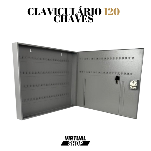 Claviculário Organizador para 120 Chaves Porta Chaves Em Aço