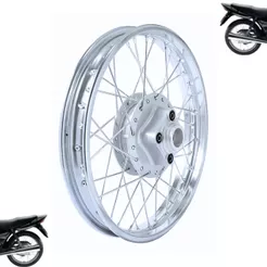Roda Traseira Completa Raiada Cg Fan Titan 125 2000 A 2008 Moto